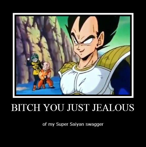 Super Saiyan Swagger Blank Meme Template