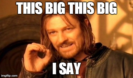 One Does Not Simply | THIS BIG THIS BIG I SAY | image tagged in memes,one does not simply | made w/ Imgflip meme maker