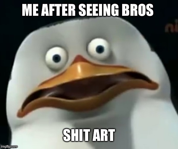 The Skipper | ME AFTER SEEING BROS SHIT ART | image tagged in the skipper | made w/ Imgflip meme maker