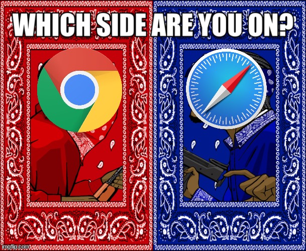 WHICH SIDE ARE YOU ON? | image tagged in which side are you on | made w/ Imgflip meme maker