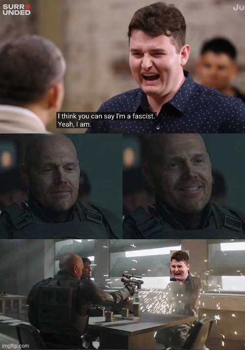These are the freaks we need to be driving back into the closet. | image tagged in fascism,nazi,donald trump,star wars | made w/ Imgflip meme maker
