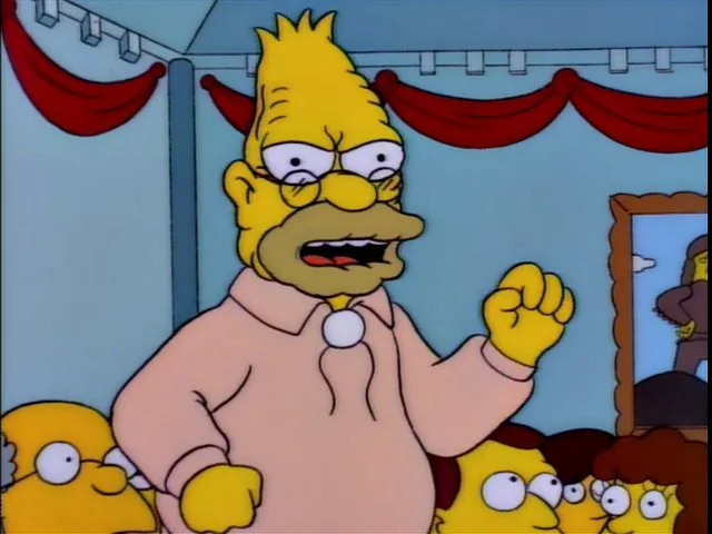 High Quality Abe Simpson Blank Meme Template