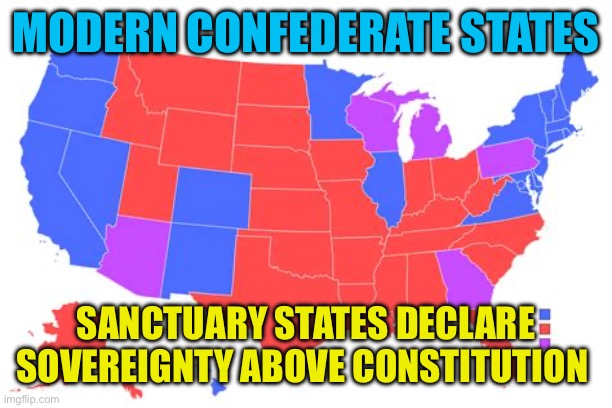 Confederate Sanctuary States declare sovereignty | MODERN CONFEDERATE STATES; SANCTUARY STATES DECLARE SOVEREIGNTY ABOVE CONSTITUTION | image tagged in gifs,sanctuary cities,democrats,confederacy,constitution | made w/ Imgflip meme maker