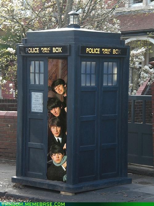 Beatles/Tardis Crossover | image tagged in beatles/tardis crossover | made w/ Imgflip meme maker