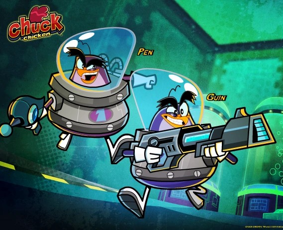 Pen and Guin (The Penguin Twins) Blank Meme Template