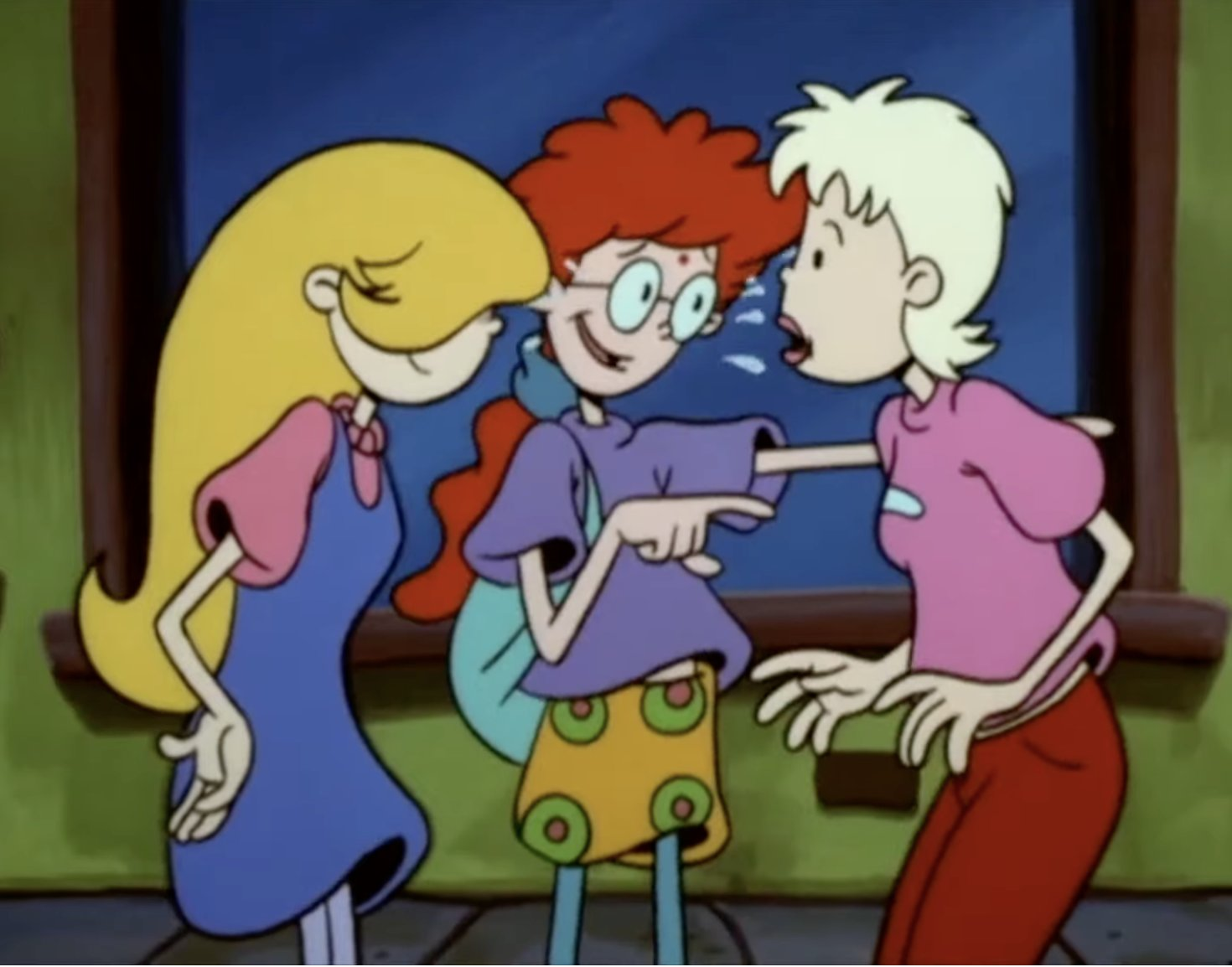 High Quality Pepper Ann Pointing Blank Meme Template