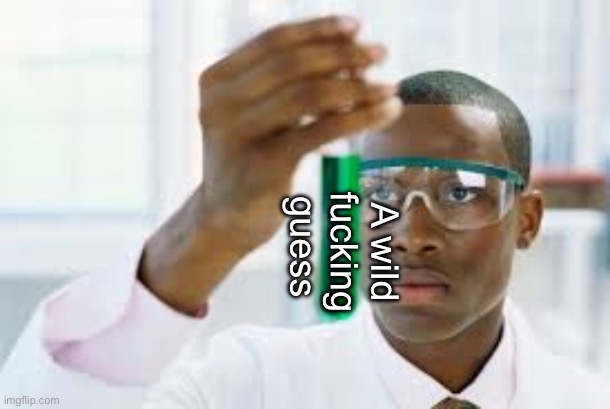 FINALLY | A wild fucking guess | image tagged in finally | made w/ Imgflip meme maker