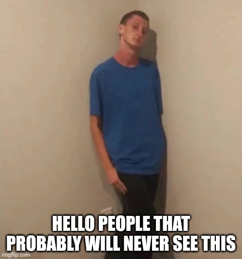 . | HELLO PEOPLE THAT PROBABLY WILL NEVER SEE THIS | image tagged in erm | made w/ Imgflip meme maker
