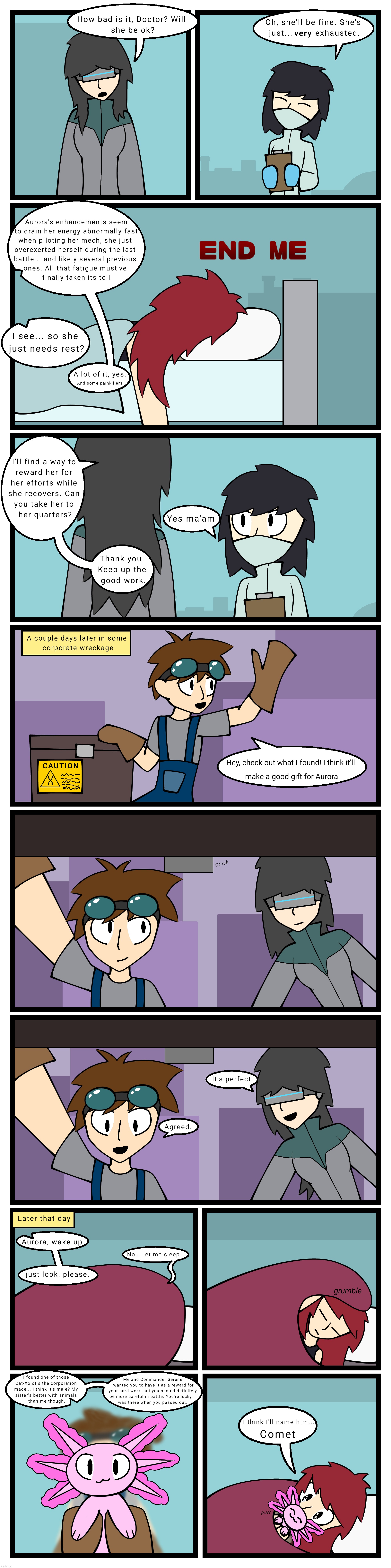 Side Effects [comic for my mech series] Repost because I screwed up the first frame | made w/ Imgflip meme maker
