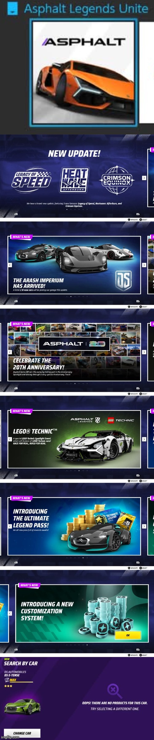Brand-new Asphalt Legends Unite update is looking peak! | made w/ Imgflip meme maker
