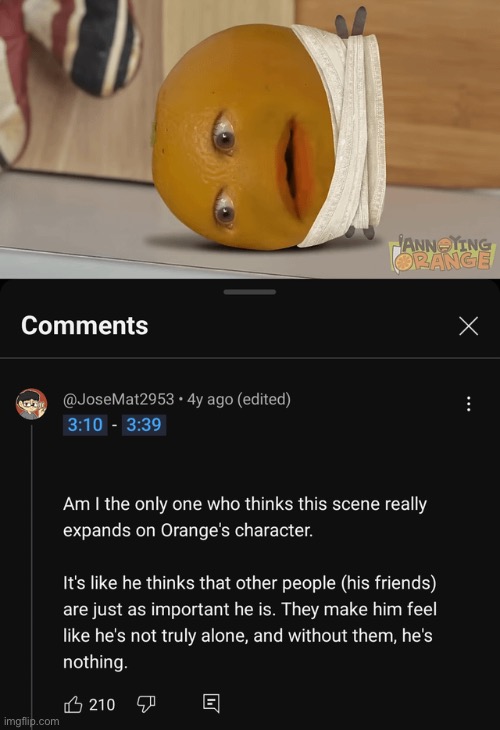 Super serious Annoying Orange | made w/ Imgflip meme maker