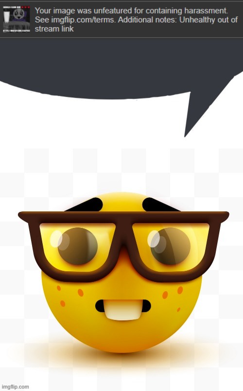 image tagged in nerd speech bubble | made w/ Imgflip meme maker