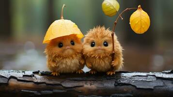 cute animals on a tree branch Blank Meme Template