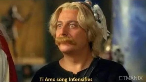 Asterix Ti Amo Blank Meme Template