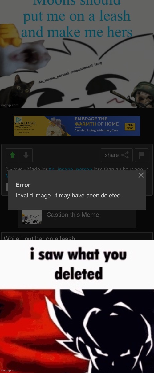 image tagged in i saw what you deleted | made w/ Imgflip meme maker