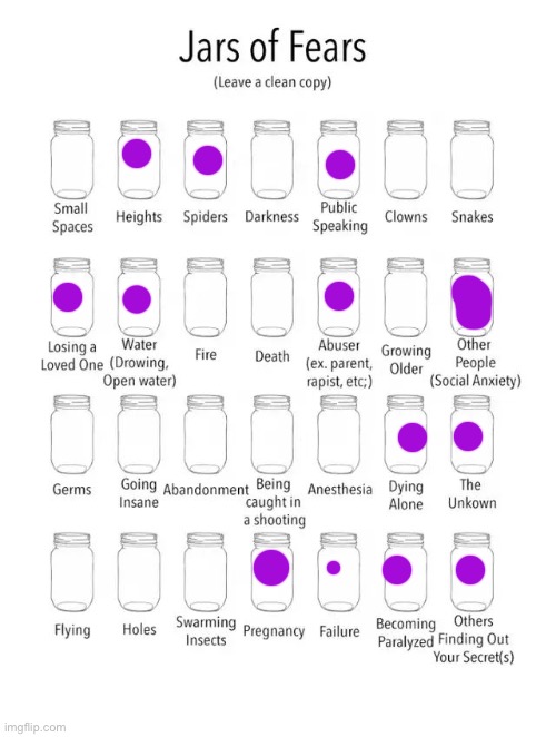 Title: | image tagged in jar of fears clear version | made w/ Imgflip meme maker