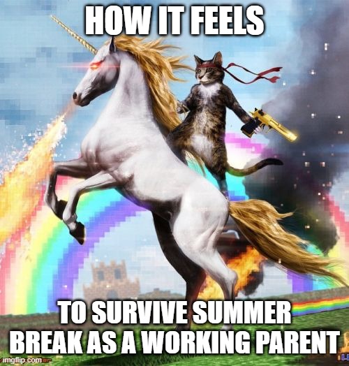 Welcome To The Internets | HOW IT FEELS; TO SURVIVE SUMMER BREAK AS A WORKING PARENT | image tagged in memes,welcome to the internets | made w/ Imgflip meme maker