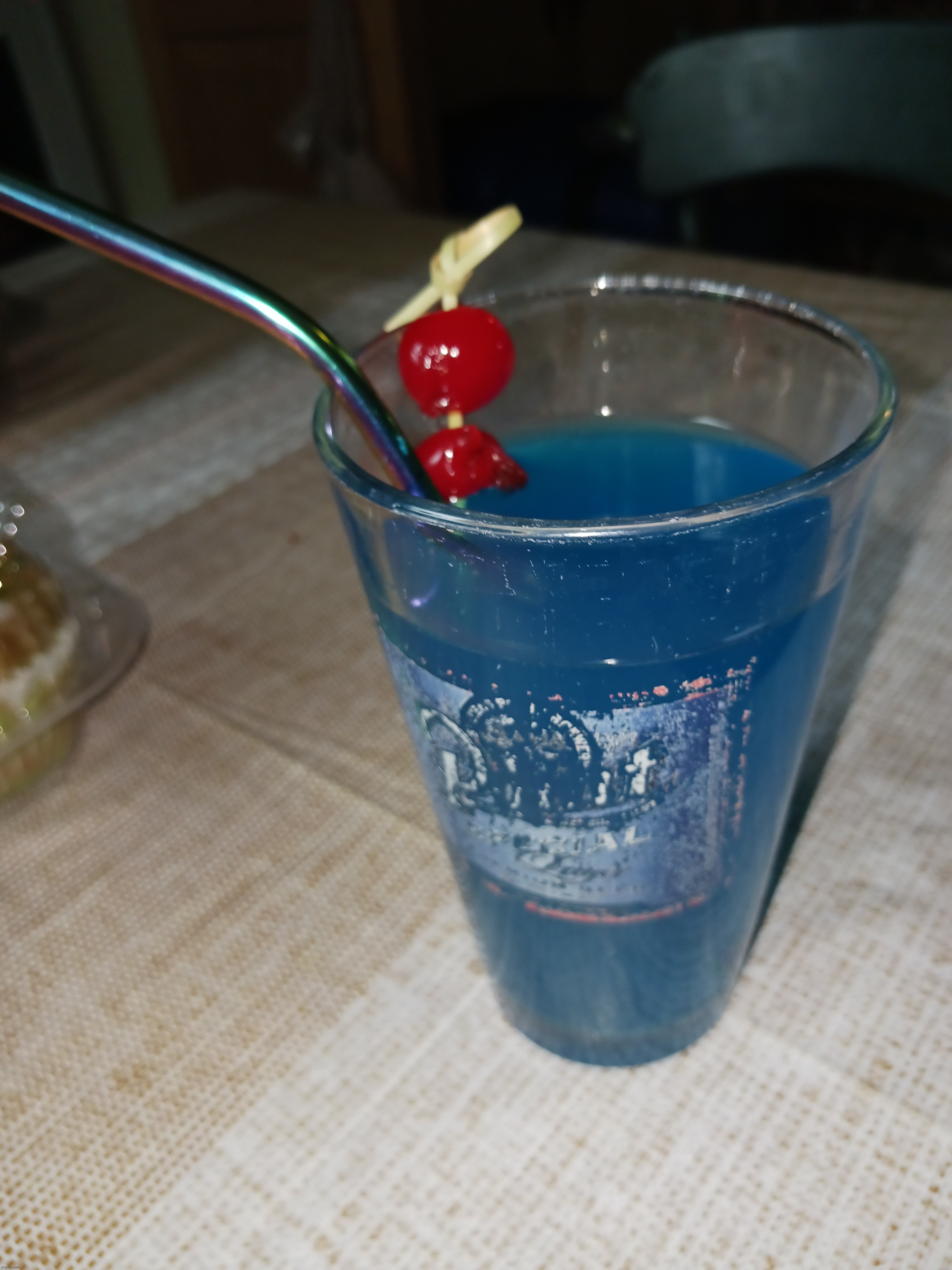 Blue raspberry Kitty cocktail | made w/ Imgflip meme maker