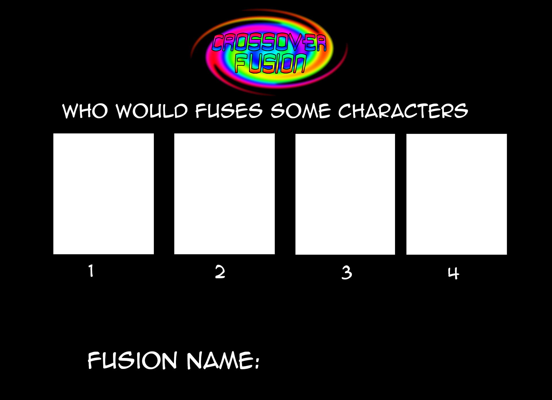 4 Fusion Template Blank Meme Template