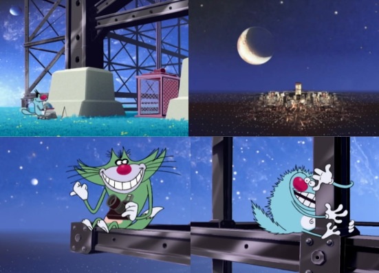 Oggy, Lattice Climbing Blank Meme Template
