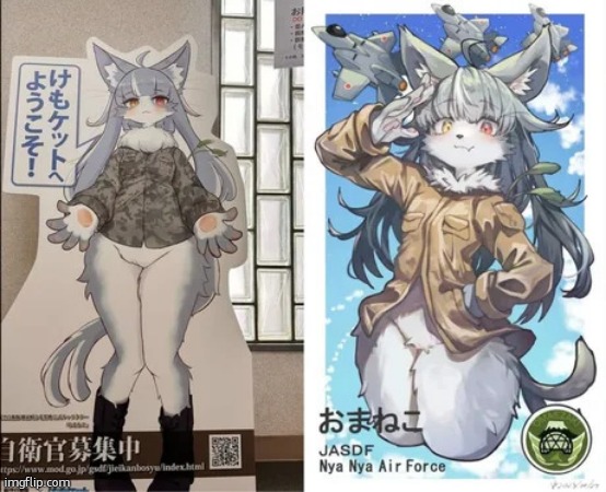 IM CRYO G I LOOKED UP JAPANESE AIR FORCE | image tagged in japan s air force mascot | made w/ Imgflip meme maker