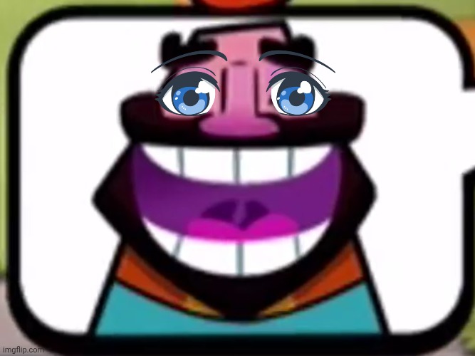 Clash Royale King laughing | image tagged in clash royale king laughing | made w/ Imgflip meme maker