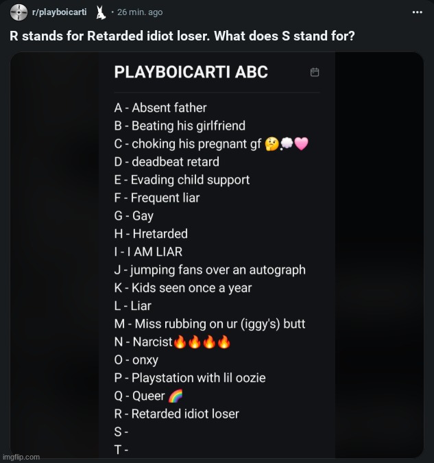 Carti's fans are so supportive! | made w/ Imgflip meme maker