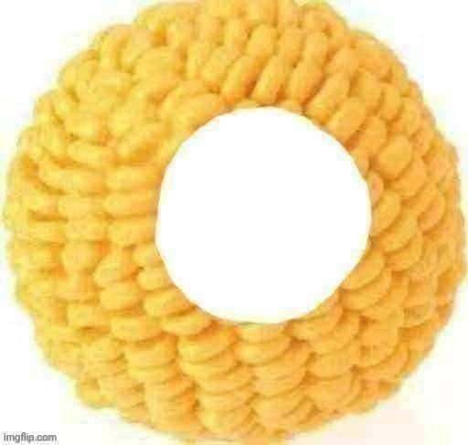 cornball with a hole in it for no fucking reason Blank Meme Template