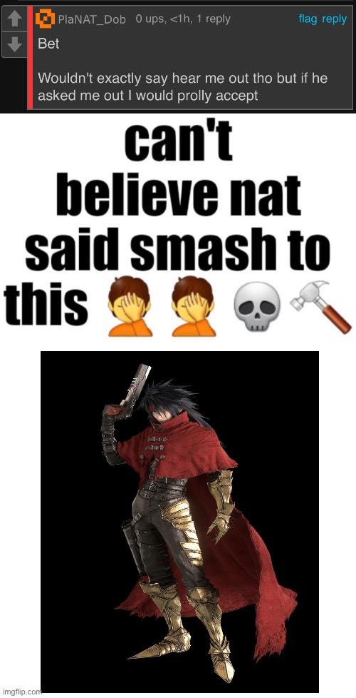 image tagged in can t believe nat said smash to this | made w/ Imgflip meme maker