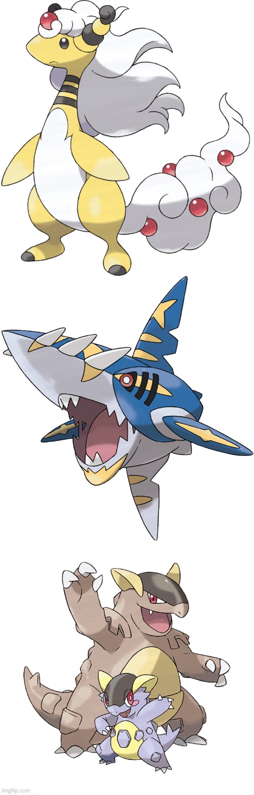 image tagged in mega ampharos,mega sharpedo | made w/ Imgflip meme maker