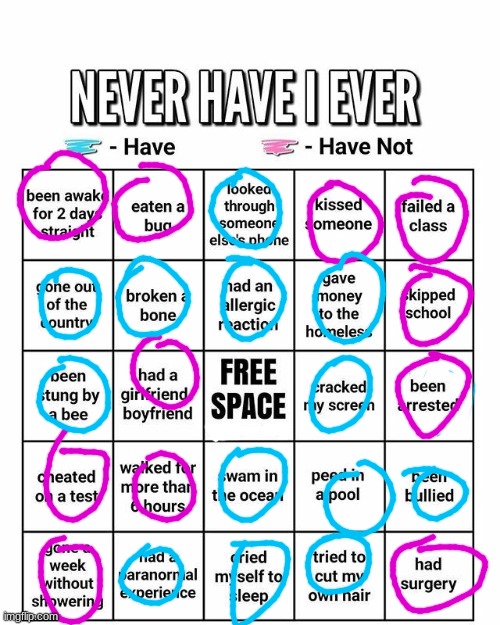 Never have I ever | image tagged in never have i ever | made w/ Imgflip meme maker