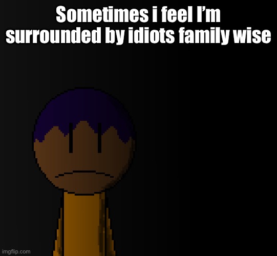 brother | Sometimes i feel I’m surrounded by idiots family wise | image tagged in brother | made w/ Imgflip meme maker