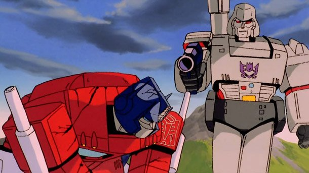 Prime vs Megatron Blank Meme Template