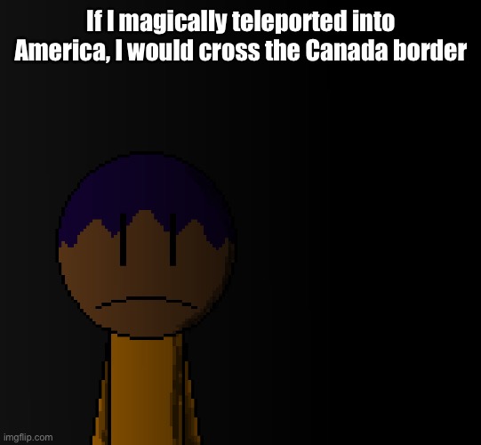 British empire | If I magically teleported into America, I would cross the Canada border | image tagged in brother | made w/ Imgflip meme maker