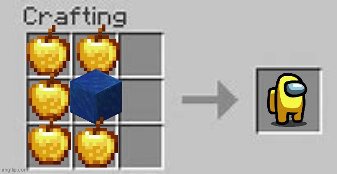 among us minecraft | image tagged in minecraft crafting,among us | made w/ Imgflip meme maker