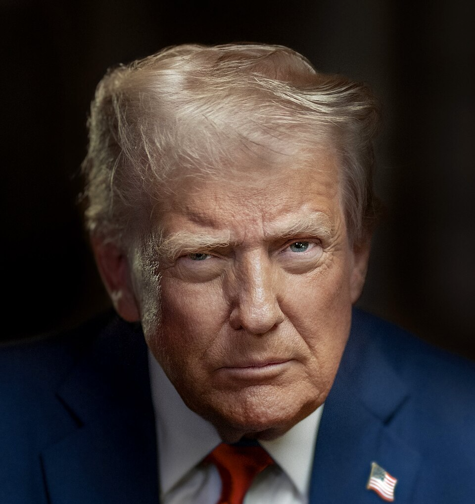 Trump official portrait Blank Meme Template