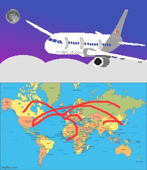 What would it be like on this airline in comments go | image tagged in world map | made w/ Imgflip meme maker