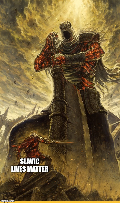 Fantasy Painting | SLAVIC LIVES MATTER | image tagged in fantasy painting,slavic lives matter,black lives matter | made w/ Imgflip meme maker