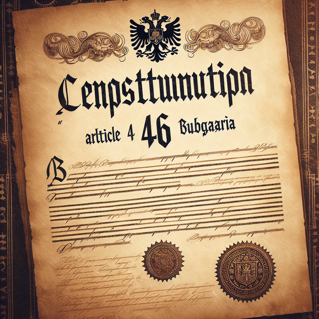 Constitution of Bulgaria, Article 46 (1991) Blank Meme Template