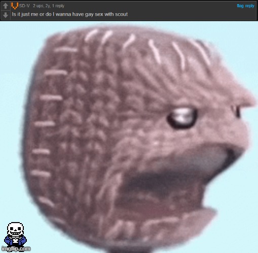 WOAH!!! | image tagged in sackboy,ayo | made w/ Imgflip meme maker