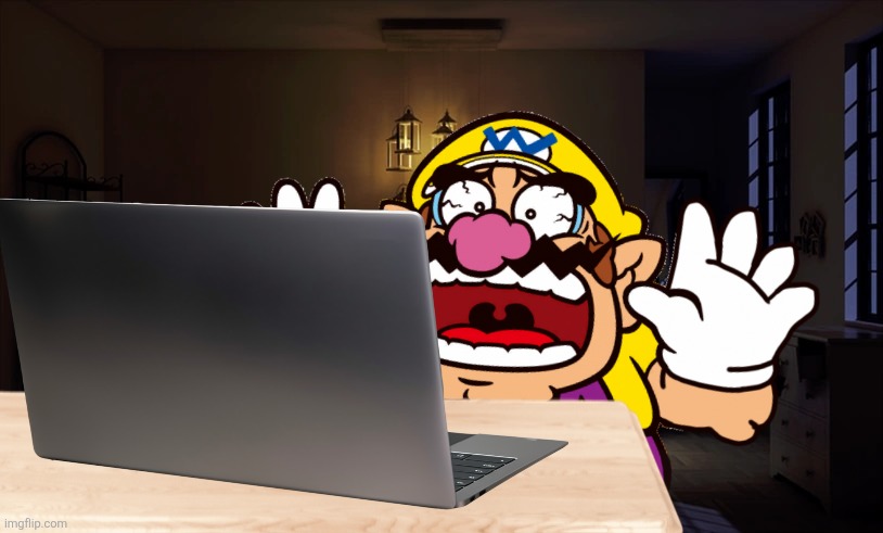Wario dies after seeing 9geor3.mp3 | made w/ Imgflip meme maker