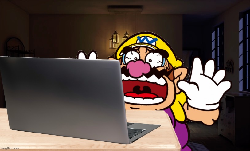 Wario dies after seeing 9geor3.mp3 | image tagged in wario dies,wario | made w/ Imgflip meme maker