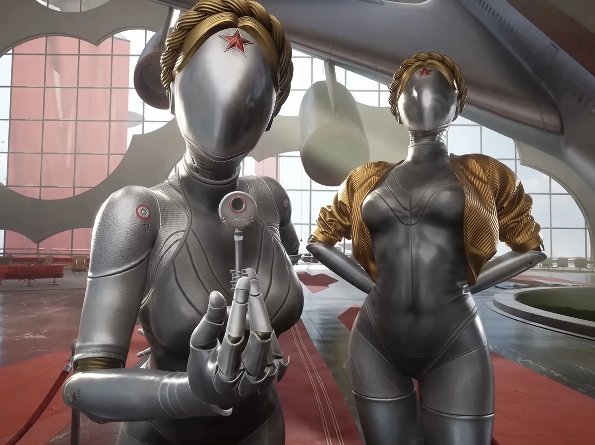 High Quality Russian DMT Entity Sex Robot Maids Blank Meme Template