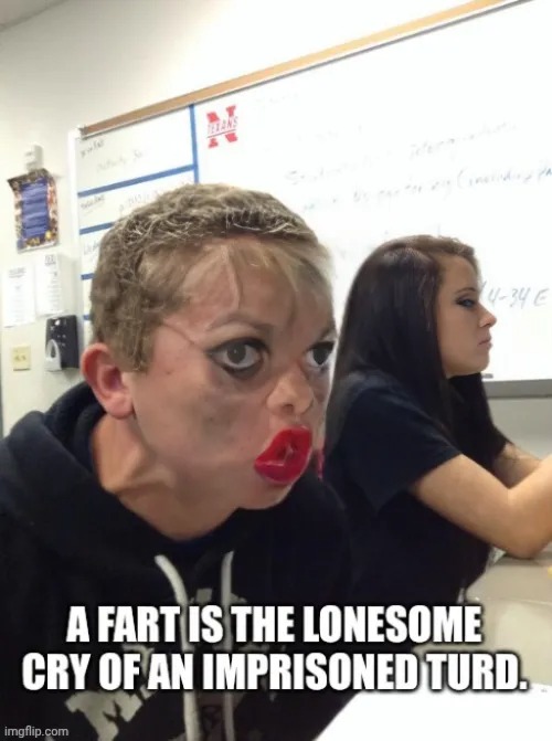 image tagged in fart,jokes,ugly,lips | made w/ Imgflip meme maker