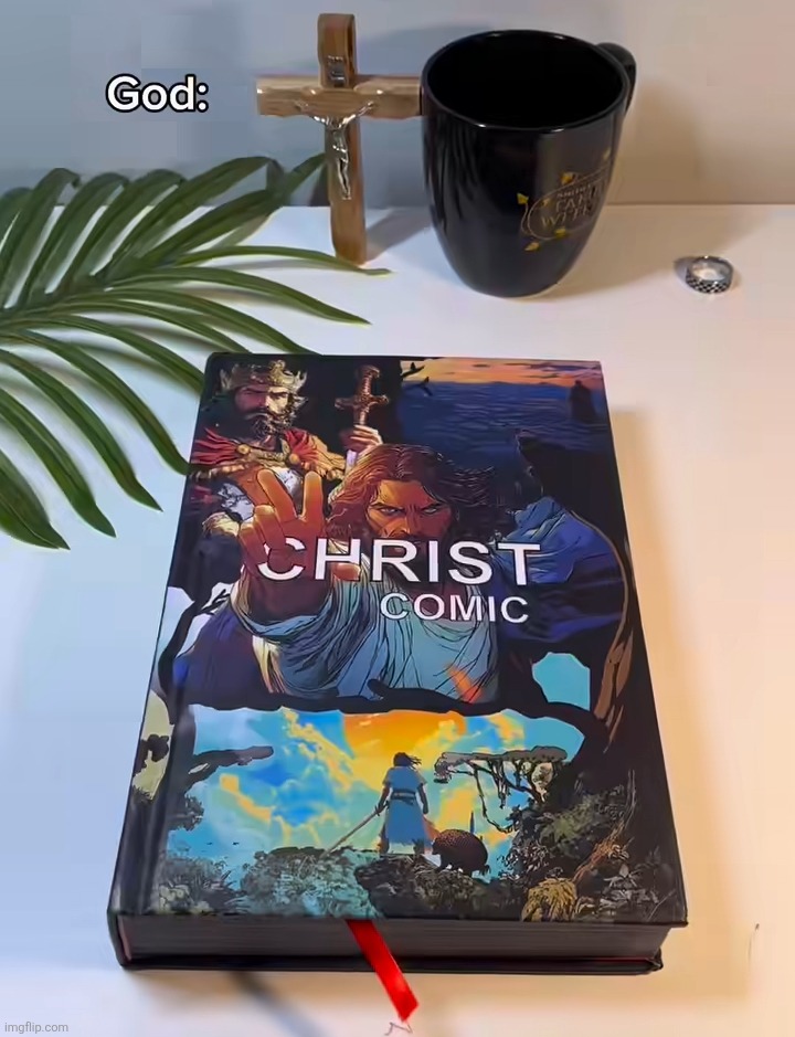 Ain't know way someone made the whole bible as a comic for ADHD people | made w/ Imgflip meme maker