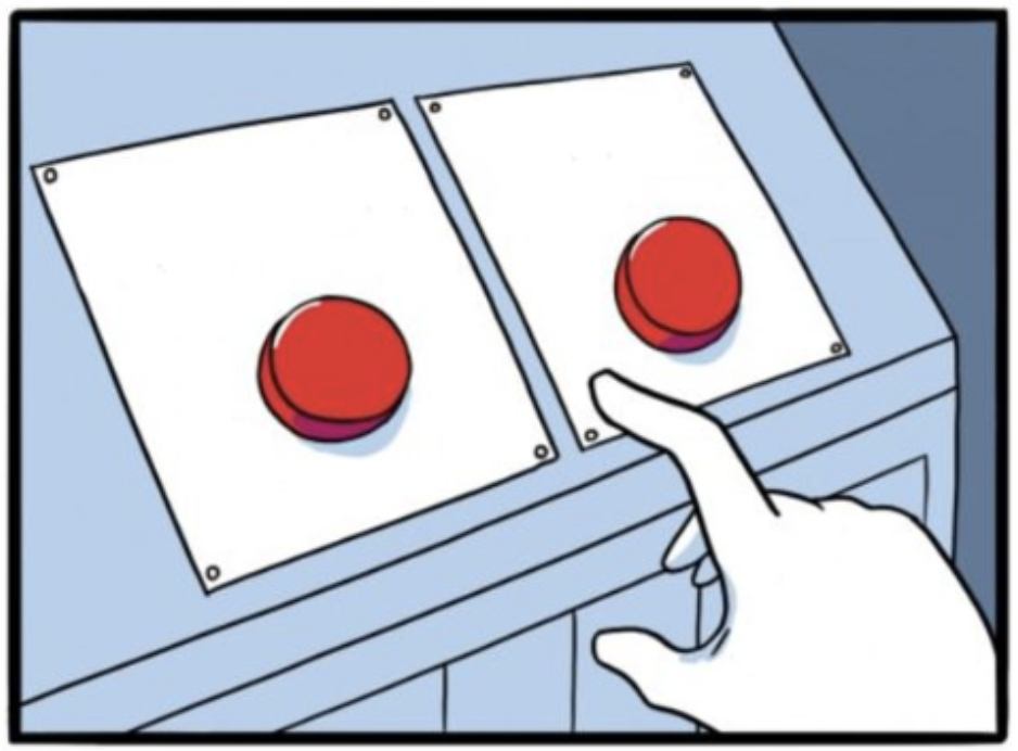 two buttons only (no sweaty guy) Blank Meme Template