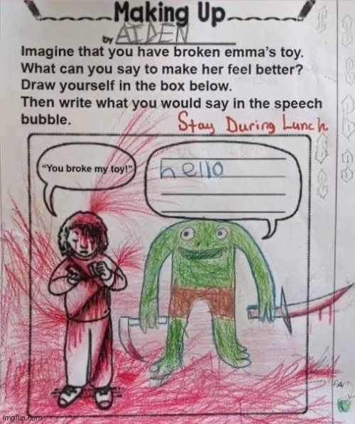 Pretty healthy child if you ask me | image tagged in memes,shitpost,from the crypt | made w/ Imgflip meme maker