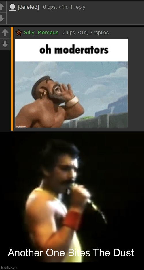 image tagged in another one bites the dust | made w/ Imgflip meme maker
