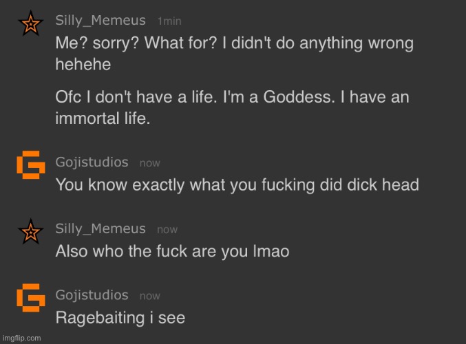 Memeus really tried to rage bait me | made w/ Imgflip meme maker