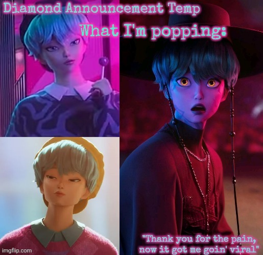 High Quality Diamond's Baby Saja Temp Blank Meme Template